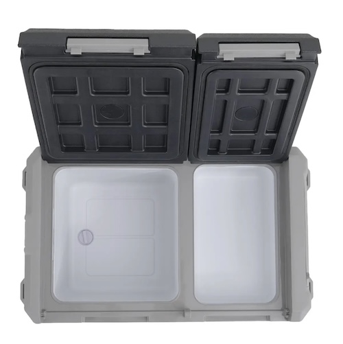 çift kapaklı 40 litre araç buzdolabı tecnopoint